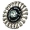 Forney Command PRO Wire Wheel, Knotted, Stainless Steel, 4 in x .020 in x 5/8 in-11 72805 - alternate 2